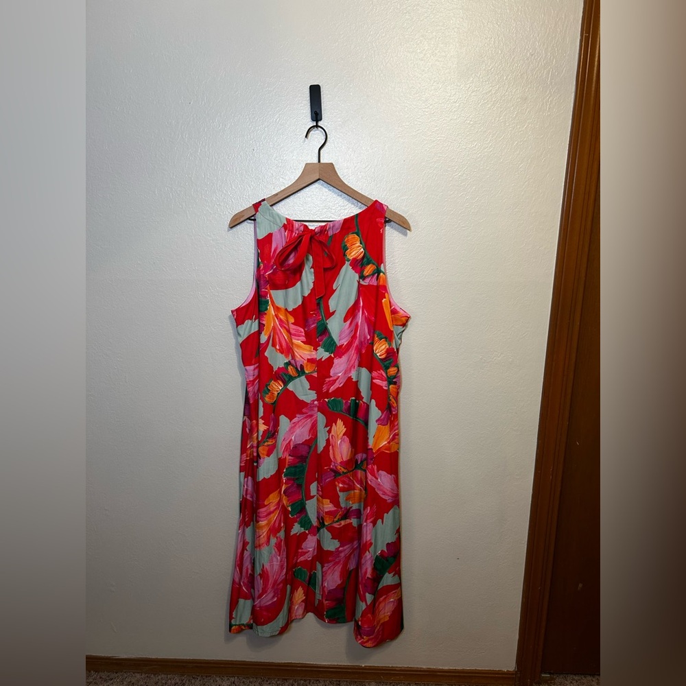 Chico’s Spring Colors Size 3 Dress (Fits like size 16) - Picture 3 of 6